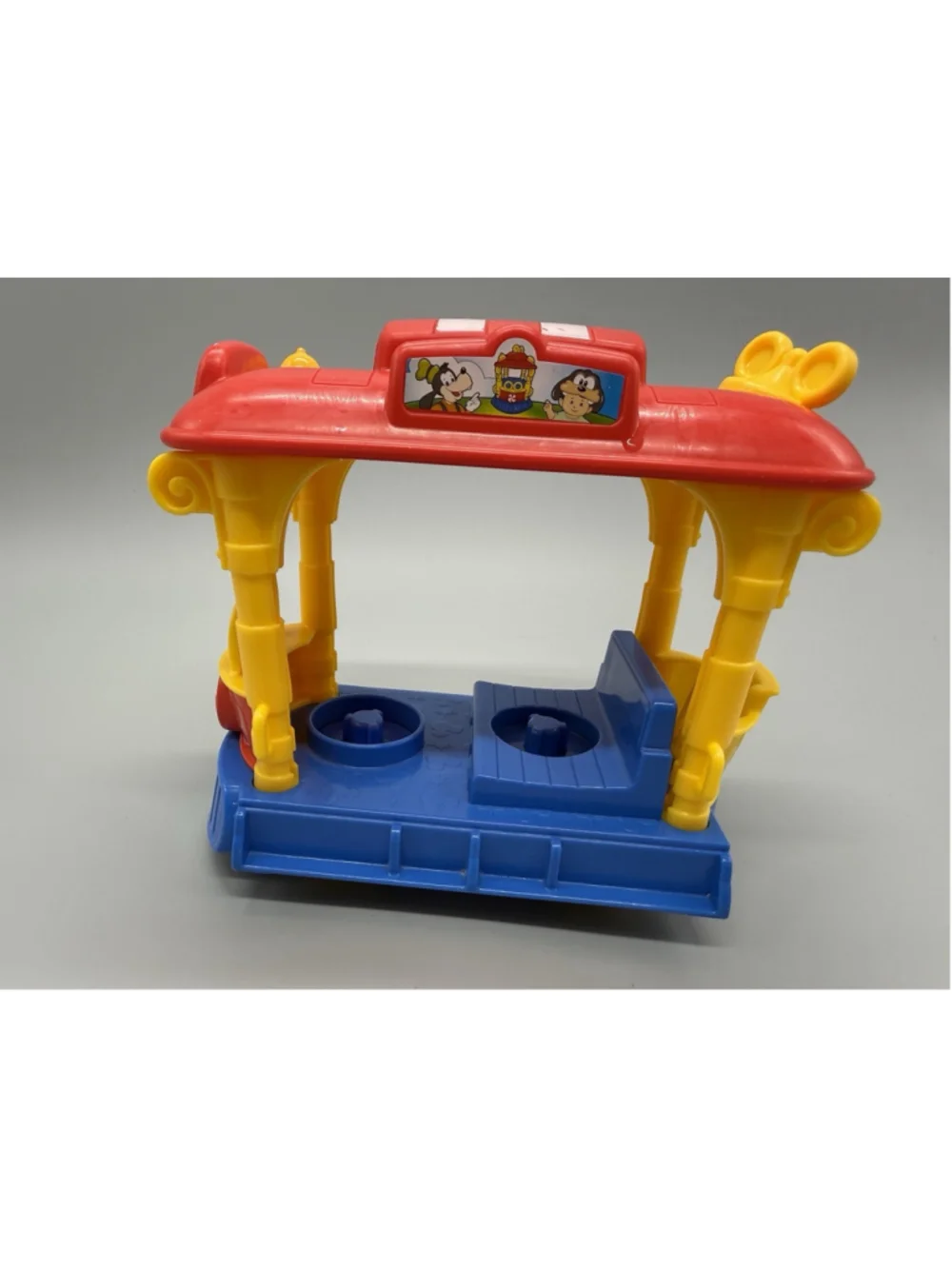 Little People Mickey Mouse Clubhouse Trolley Playset w/ Mickey & Goofy 2004